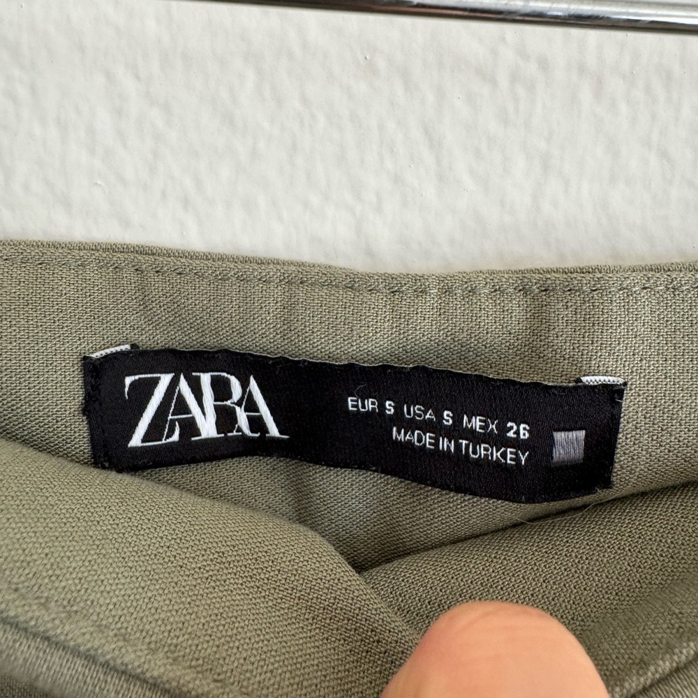 Zara Green Slit Mini Skort - Picture 3 of 5